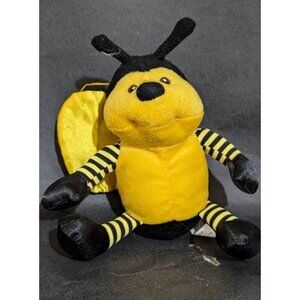 Logo Bear Stuffed Bumblebee Plush Toy - Soft & Cuddly - 8" Yellow Black